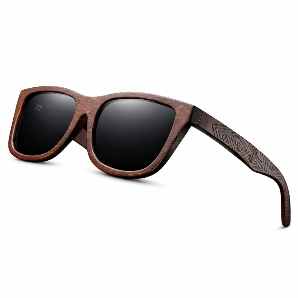 Óculos de Sol em Madeira Natural com Lentes Polarizadas | Artesanal Exclusivo