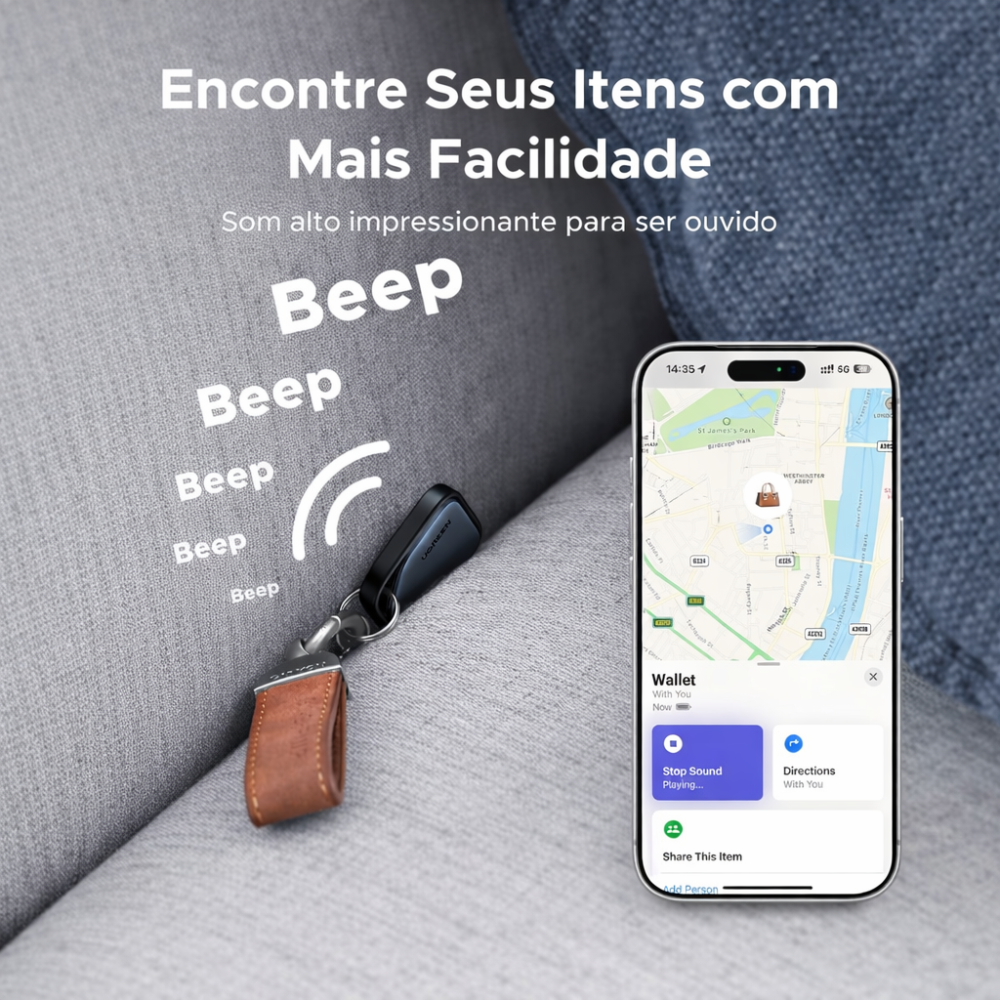 Rastreador Inteligente SmartTag Bluetooth  | Compatível com IOS