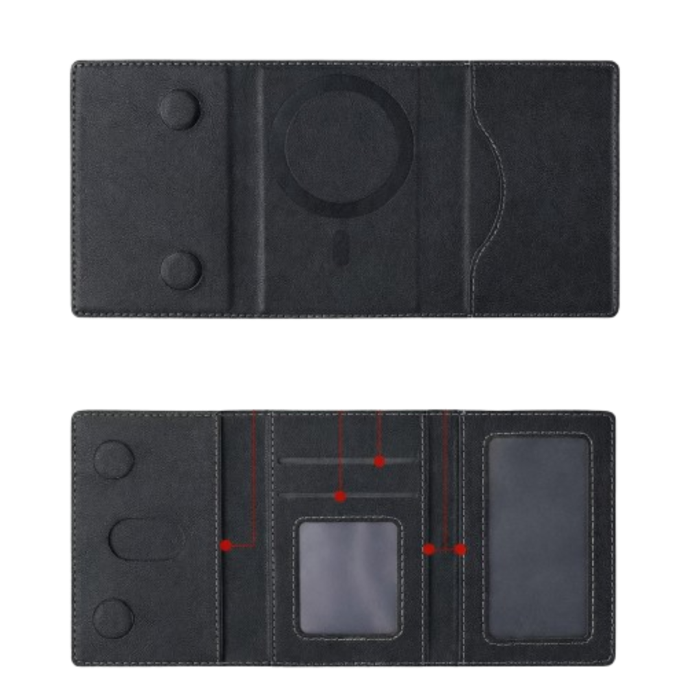 Carteira Magnética MagSafe iPhone Luxury | Wallet em Couro