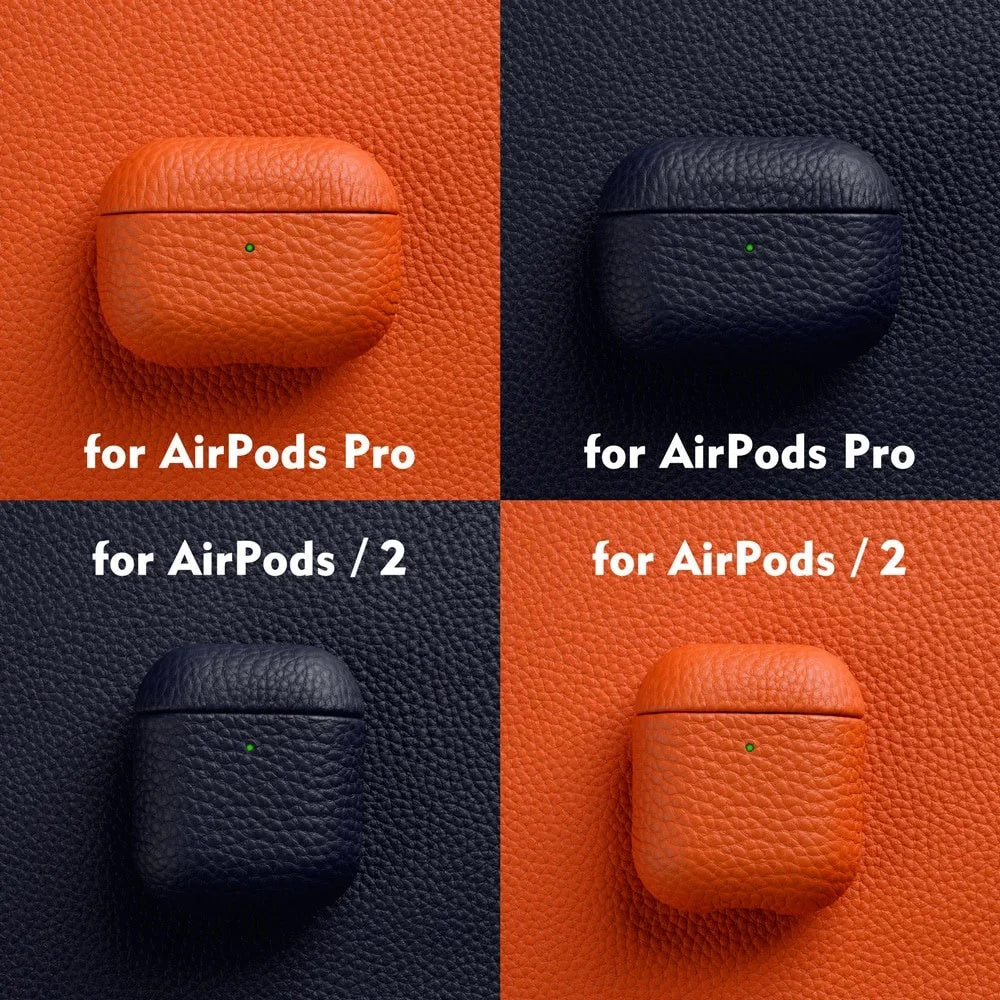 Case em Couro Natural Full-Grain | AirPods Pro