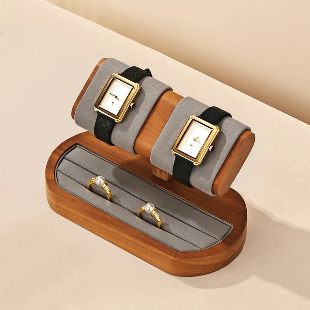 Expositor de Joias em Madeira para Relógios e Pulseiras | Organizador Elegante