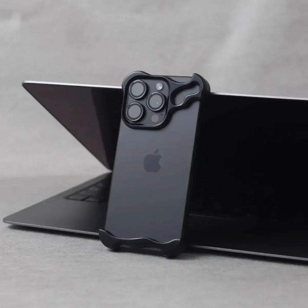 Case em Alumínio Premium | Borda Metálica e Proteção de Câmera para iPhone
