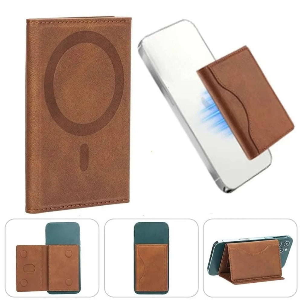 Carteira Magnética MagSafe iPhone Luxury | Wallet em Couro