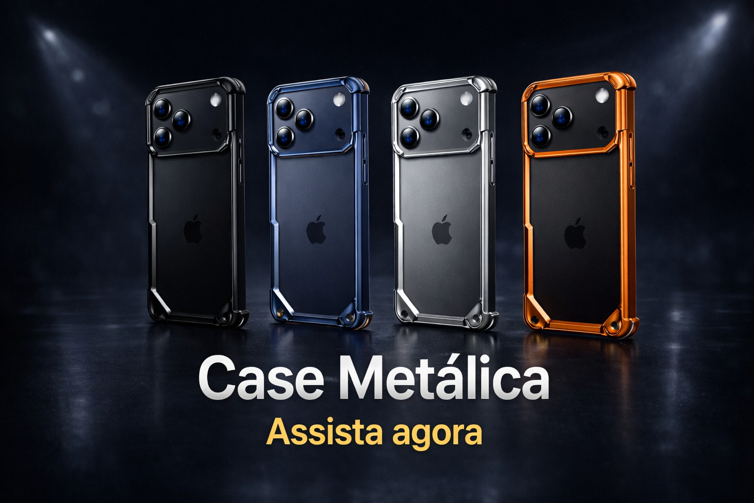 Case Metálica de Luxo para iPhone | Design Ultra Minimalista